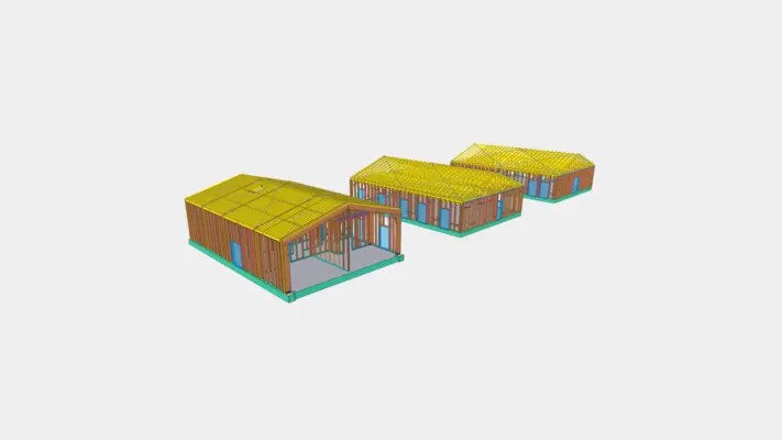 Picture of a building 3D model for project Narva Care Home Complex